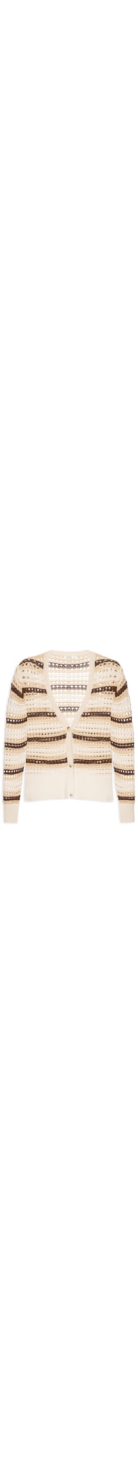 Cardigan Feminino Em Tricot Fio Tinto Texturizado - Bege