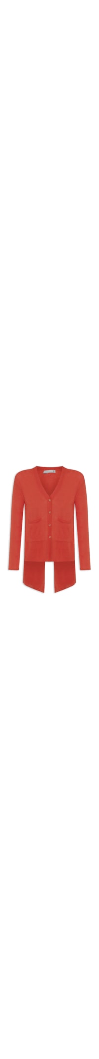 Cardigan Feminino Fenda Puro Cashmere Light - Vermelho