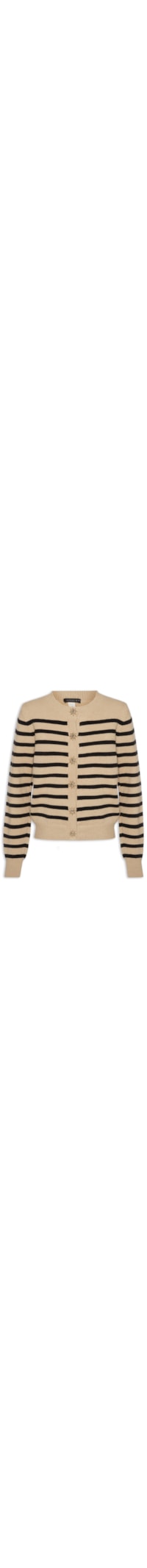 Cardigan Feminino Listrado – Marrom