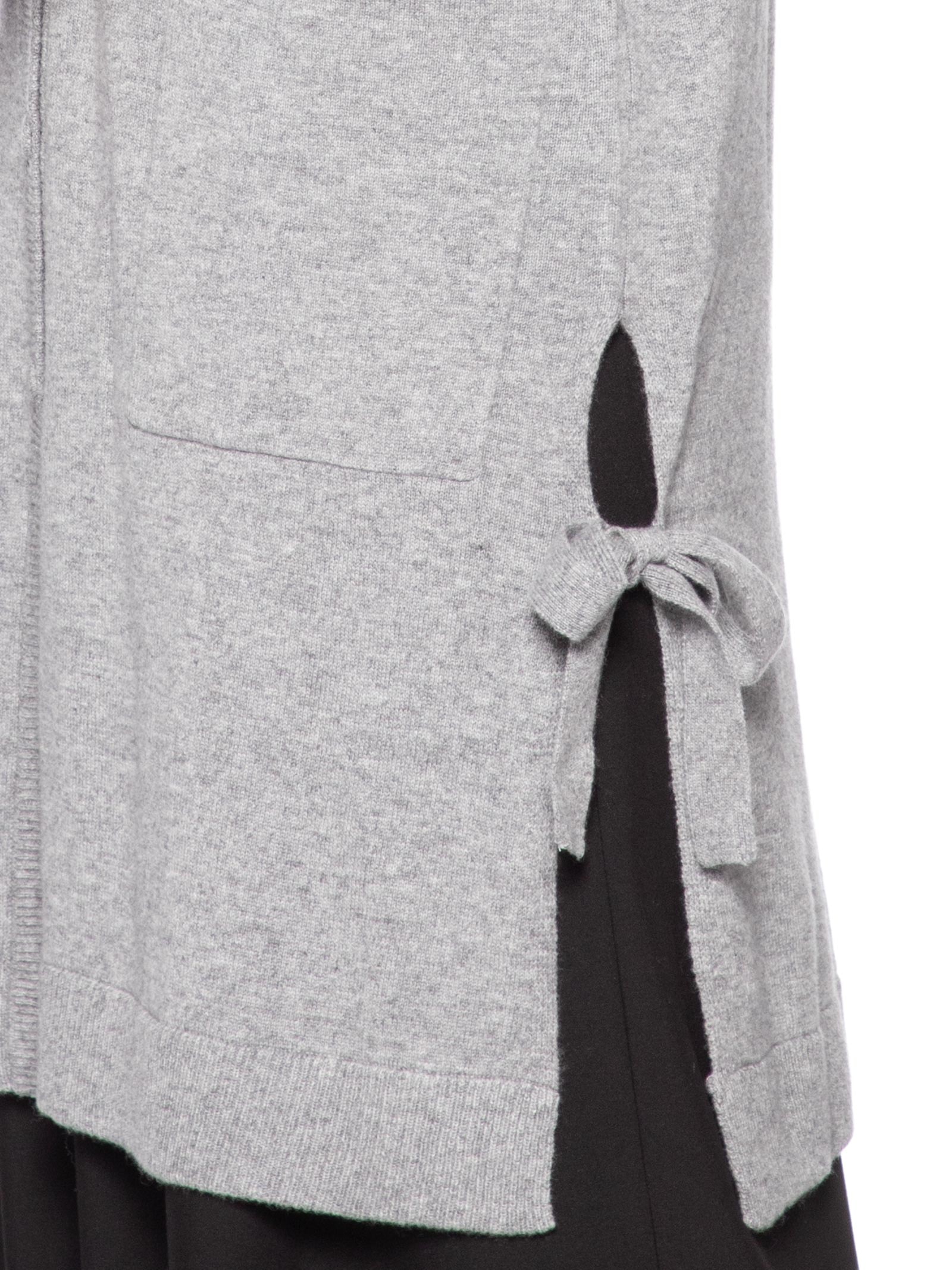 Cardigan Feminino Longo Puro Cashmere Cinza '2Essential