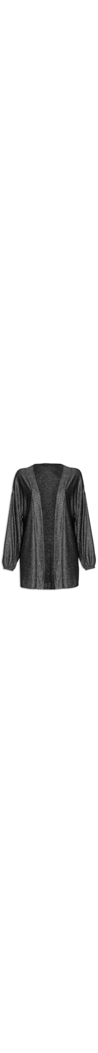 Cardigan Feminino Lurex - Preto