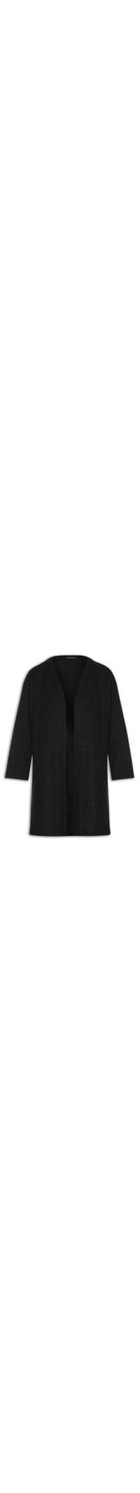 Cardigan Feminino Malha Boucle - Preto