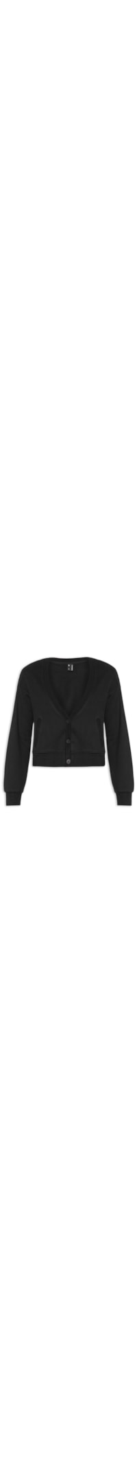 Cardigan Feminino Moletom - Preto