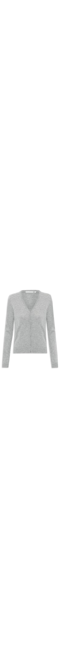 Cardigan Feminino Puro Cashmere - Cinza