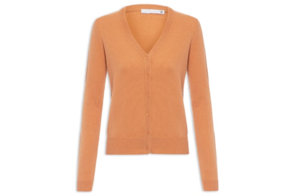 Cardigan Feminino Puro Cashmere - Laranja