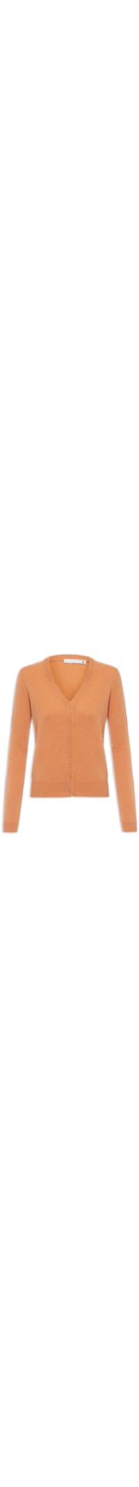 Cardigan Feminino Puro Cashmere - Laranja