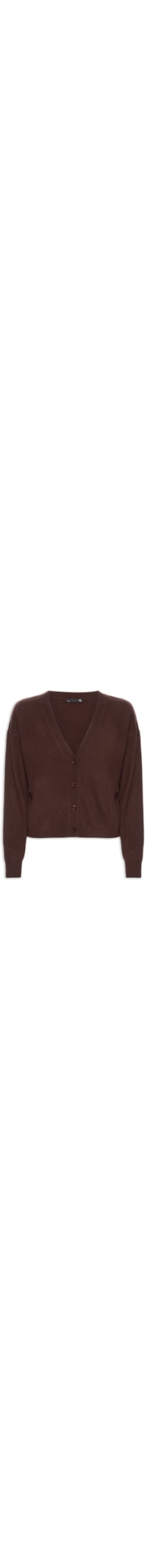 Cardigan Feminino Puro Cashmere - Marrom