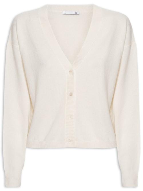 Cardigan Feminino Puro Cashmere - Off White