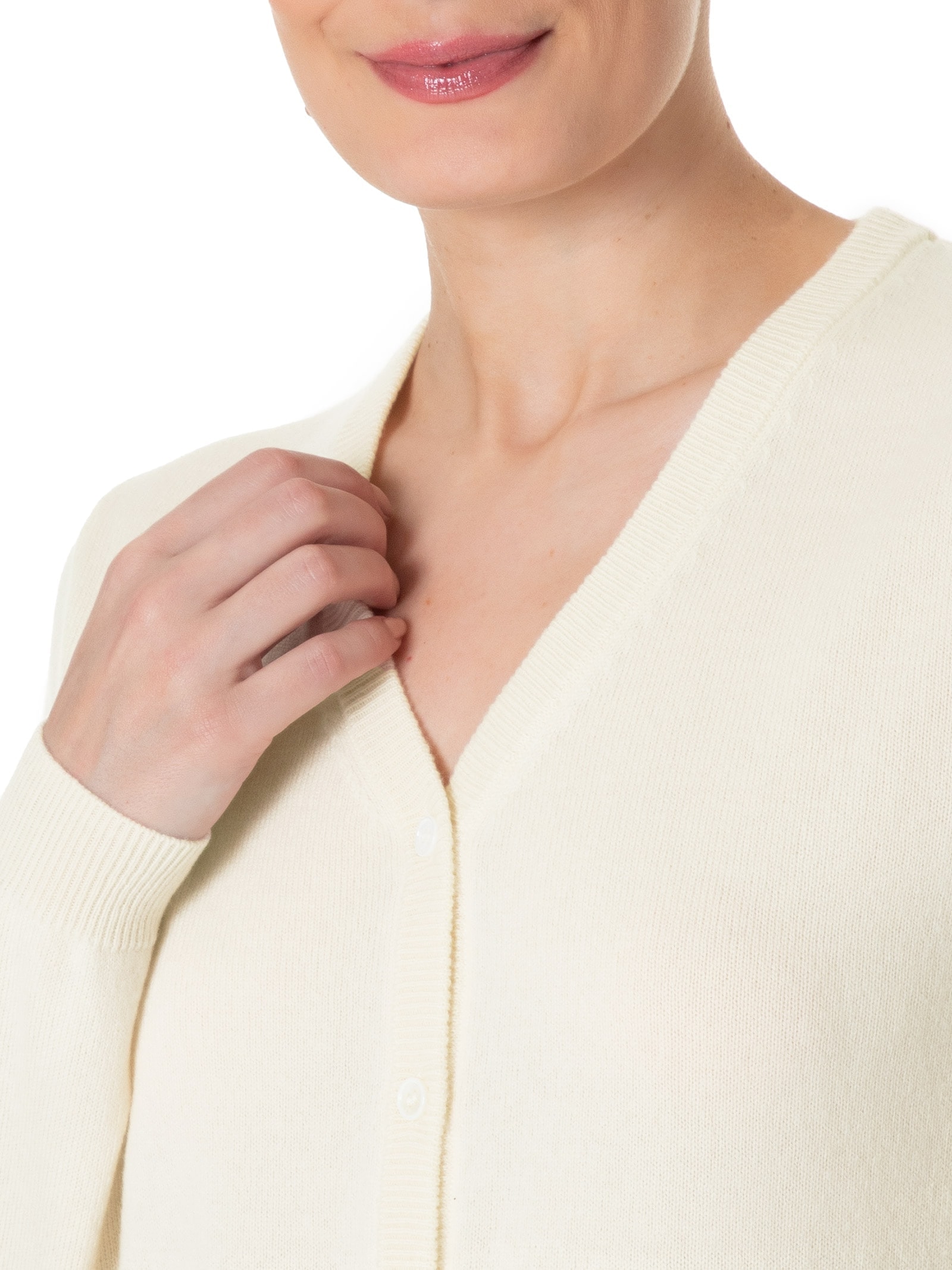 Cardigan Feminino Puro Cashmere Off White '2Essential
