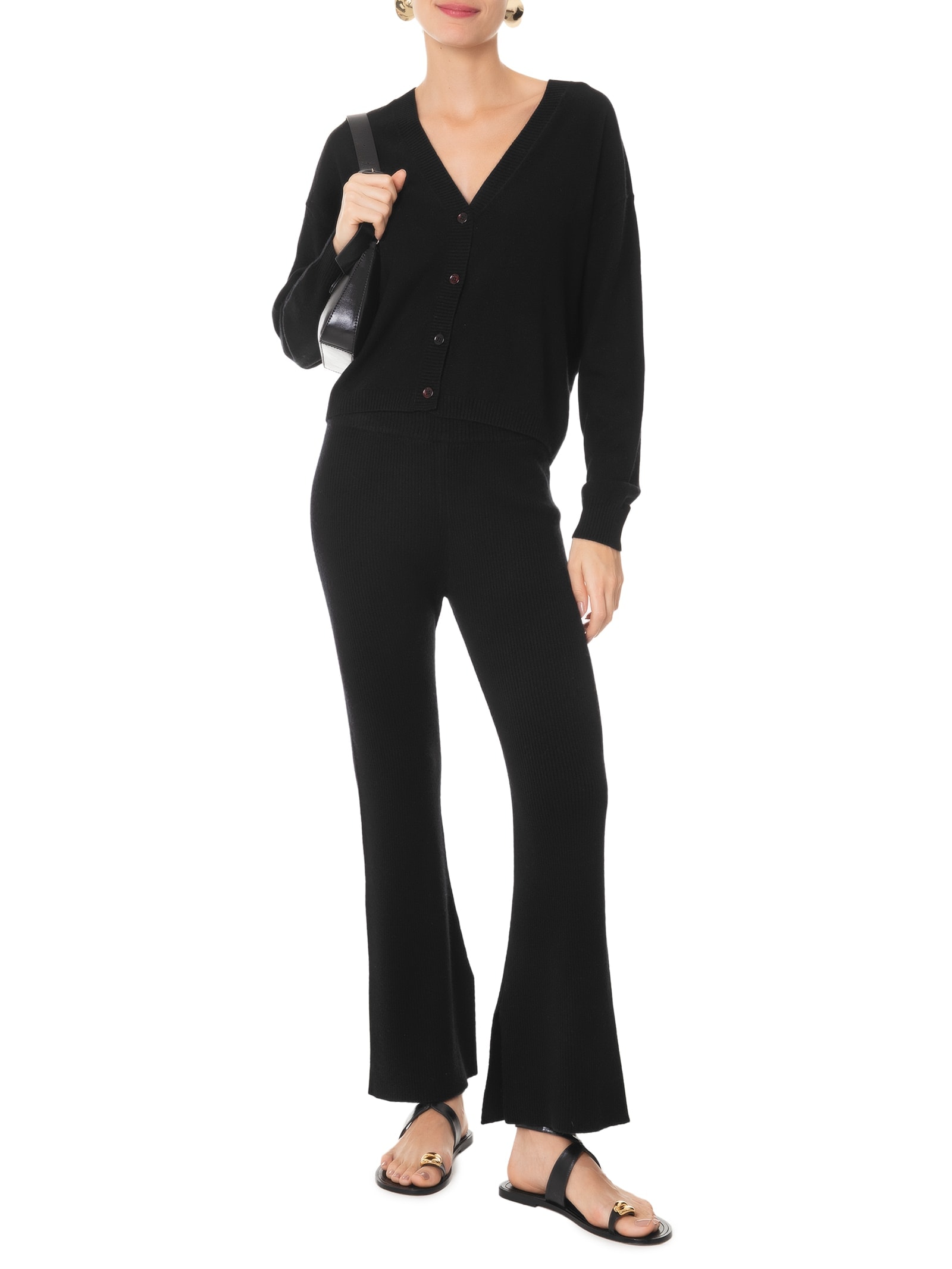 Cardigan Feminino Puro Cashmere Preto '2Essential