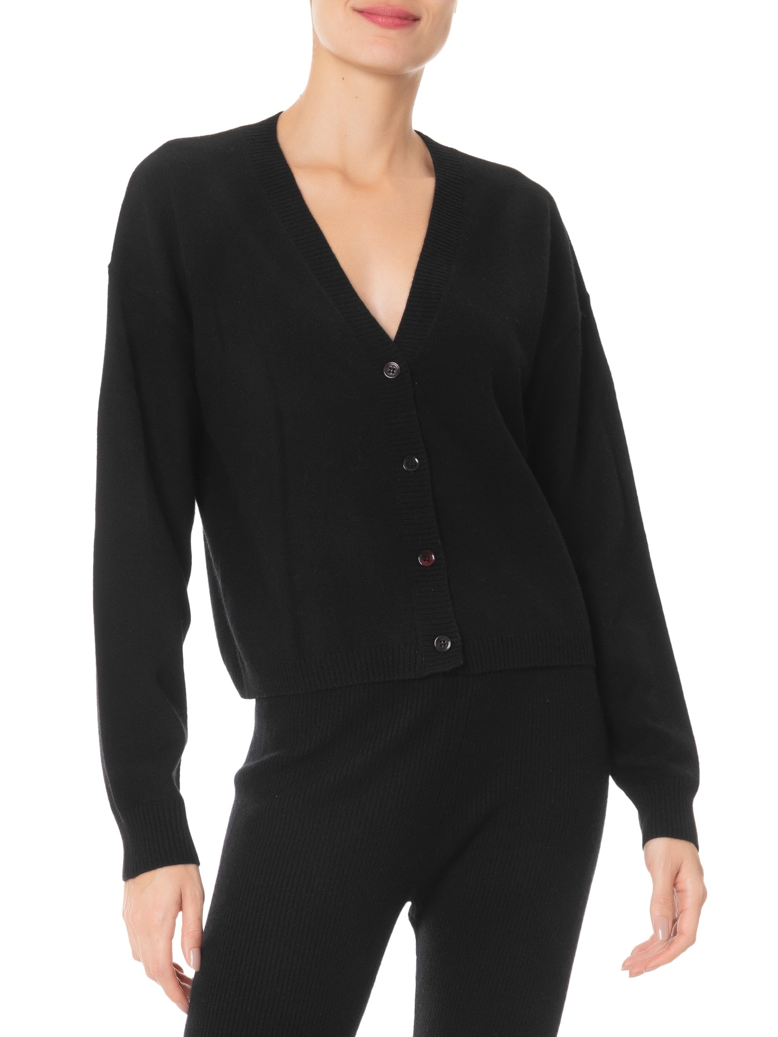 Cardigan Feminino Puro Cashmere Preto '2Essential