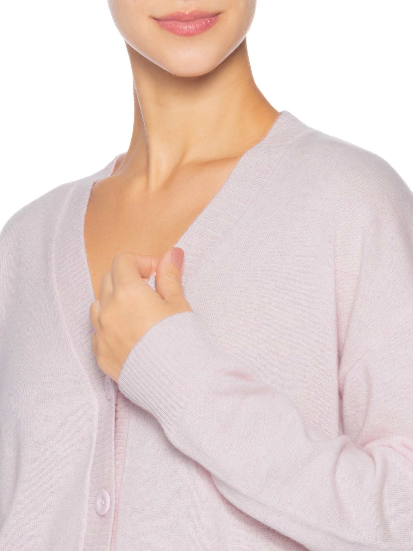 Cardigan Feminino Puro Cashmere Rosa '2Essential