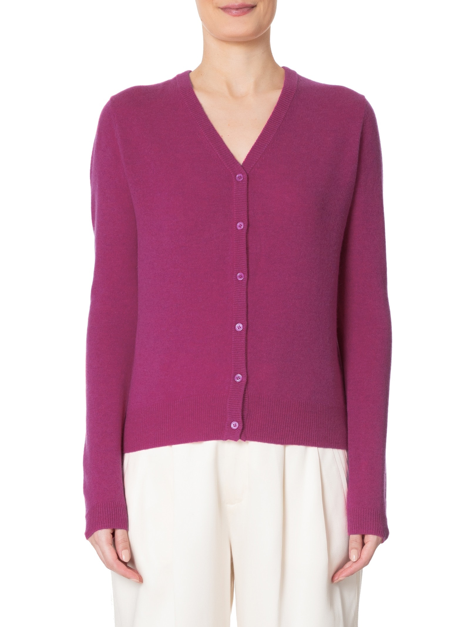 Cardigan Feminino Puro Cashmere Rosa '2Essential