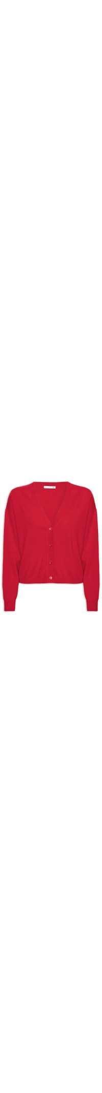 Cardigan Feminino Puro Cashmere - Vermelho
