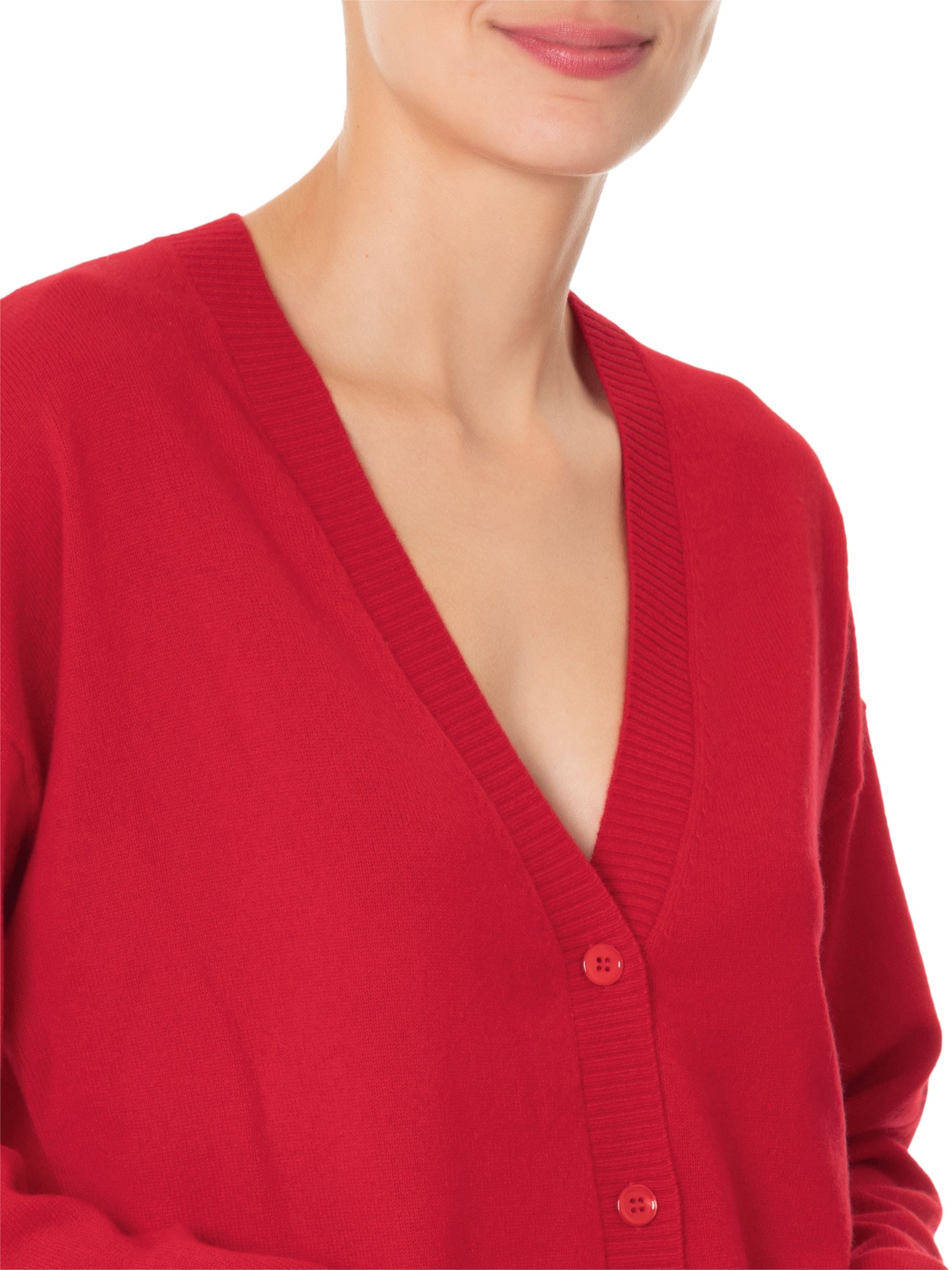 Cardigan Feminino Puro Cashmere Vermelho '2Essential