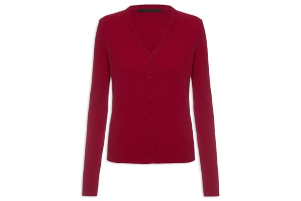Cardigan Feminino Puro Cashmere - Vermelho
