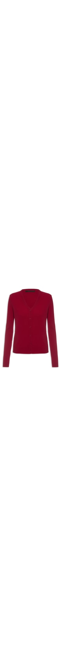 Cardigan Feminino Puro Cashmere - Vermelho