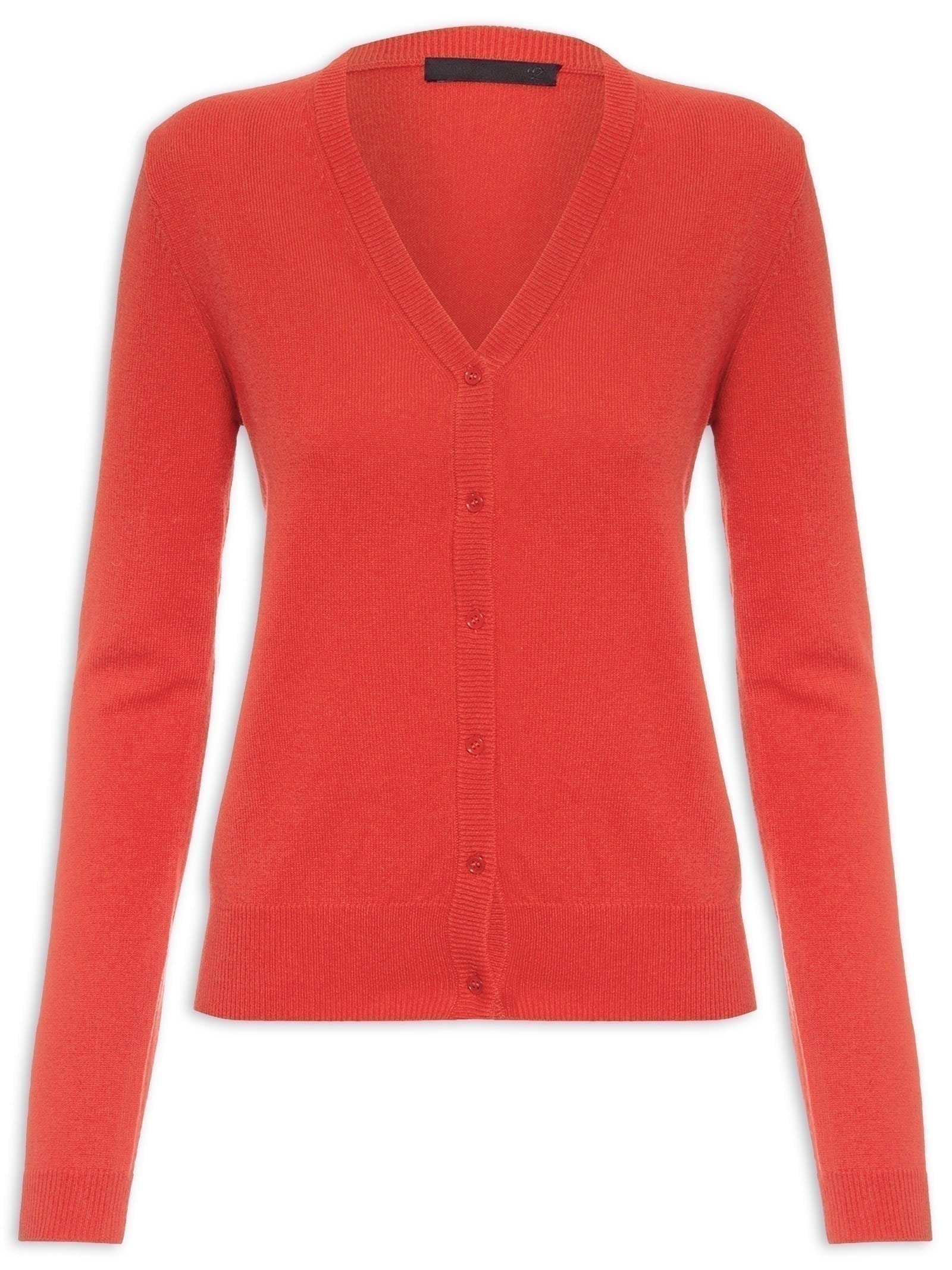 Cardigan Feminino Puro Cashmere Vermelho '2Essential