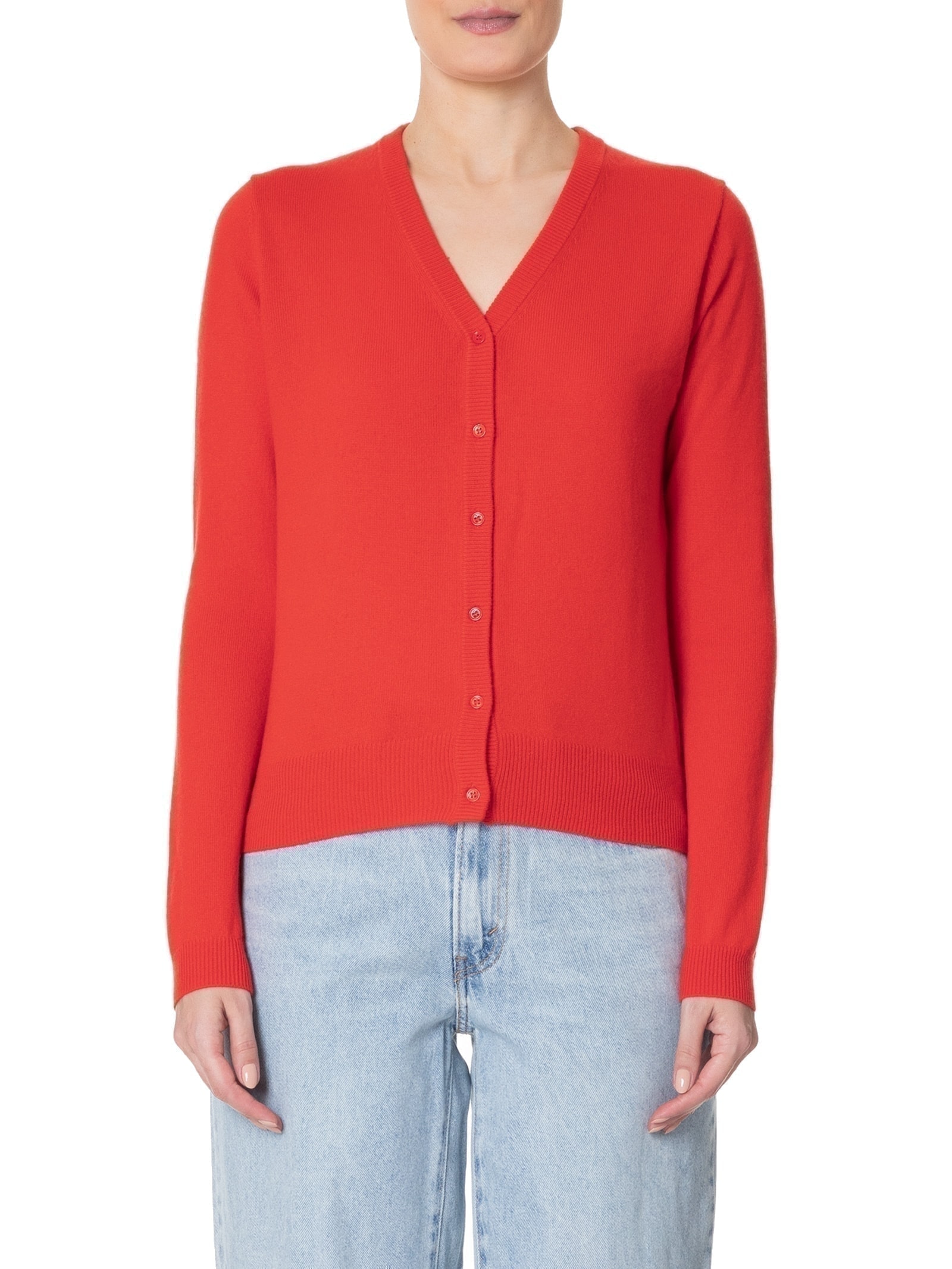 Cardigan Feminino Puro Cashmere Vermelho '2Essential
