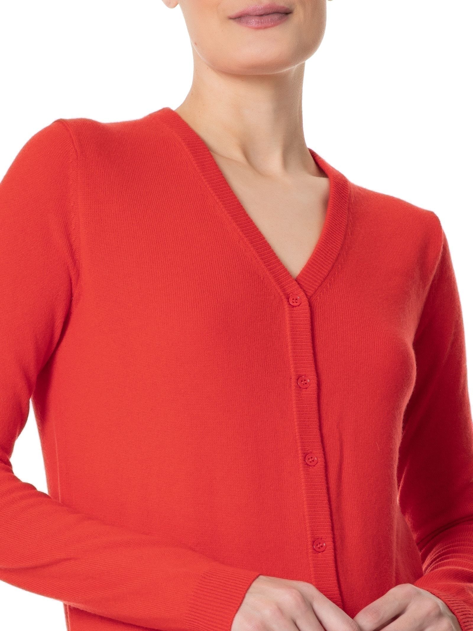 Cardigan Feminino Puro Cashmere Vermelho '2Essential