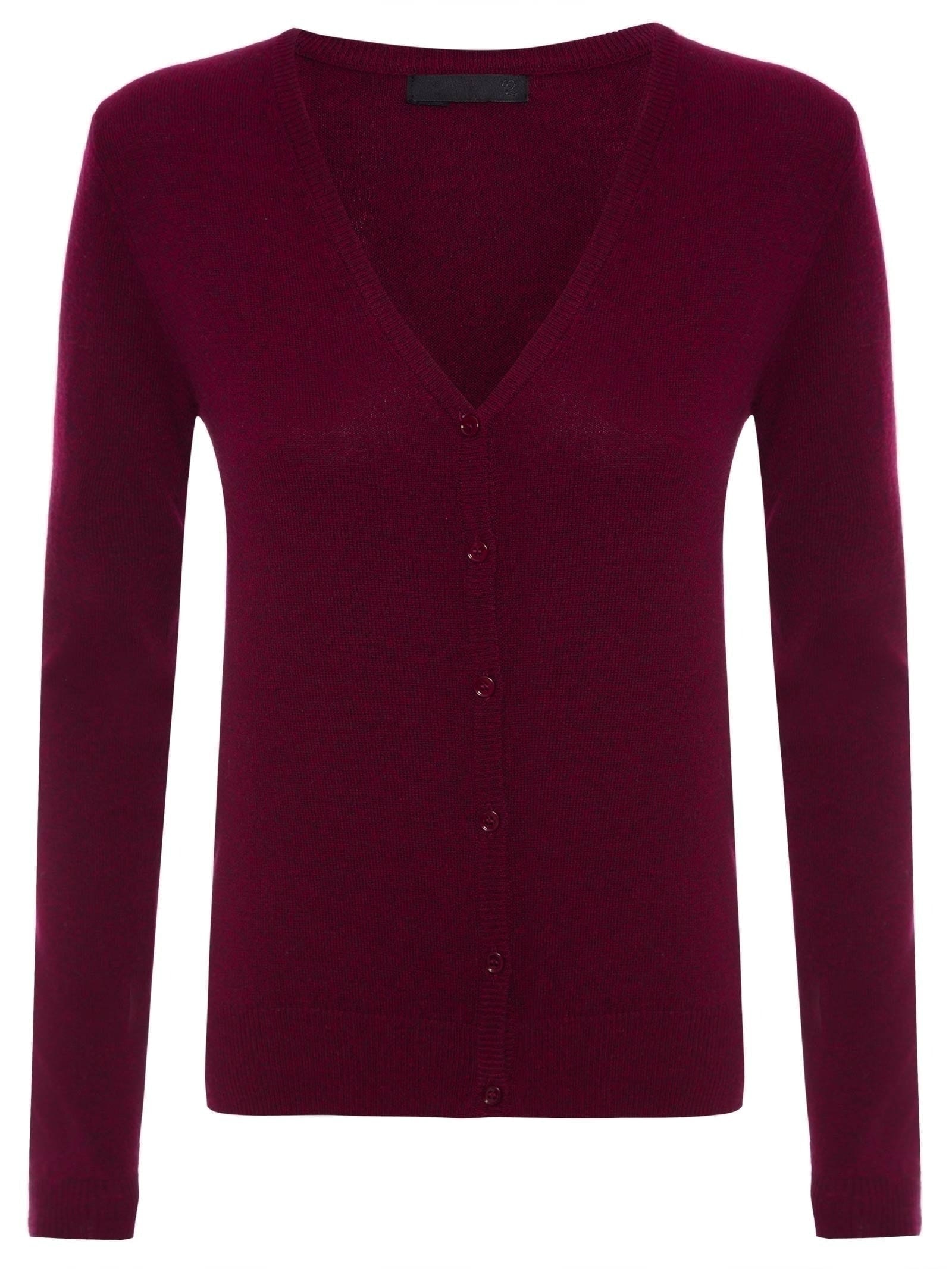 Cardigan Feminino Puro Cashmere Vermelho '2Essential