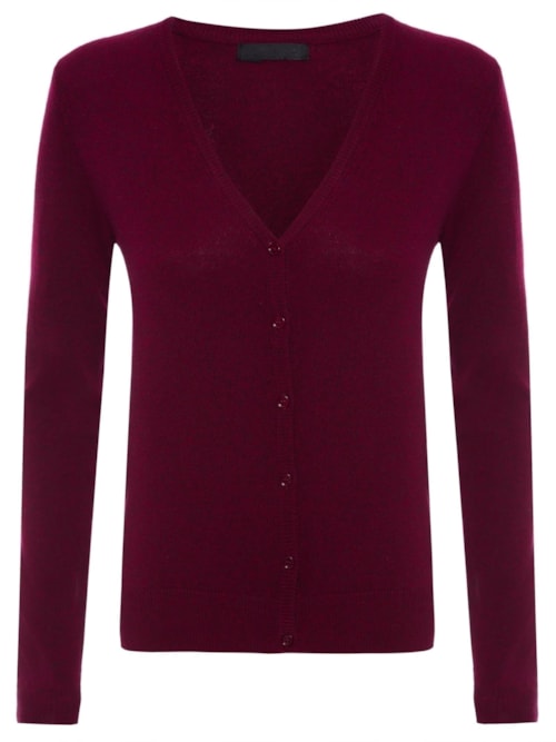 Cardigan Feminino Puro Cashmere - Vermelho