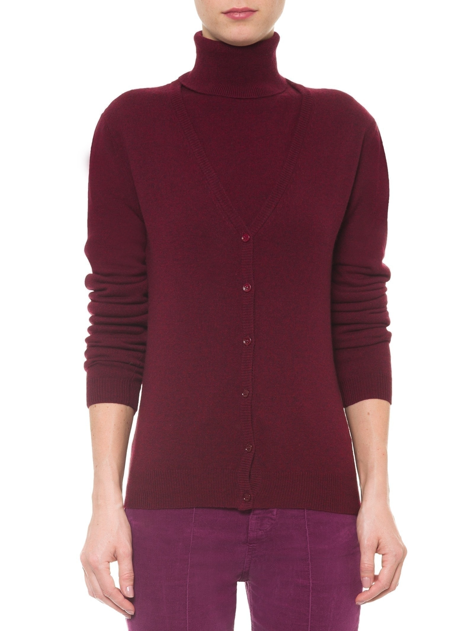 Cardigan Feminino Puro Cashmere Vermelho '2Essential