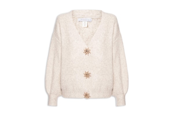Cardigan Feminino Solar Em Tricot  – Bege