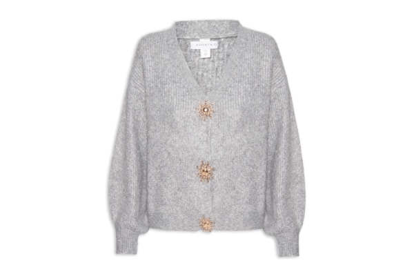 Cardigan Feminino Solar Em Tricot  – Cinza
