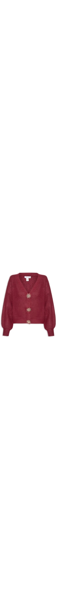 Cardigan Feminino Solar Em Tricot – Vermelho