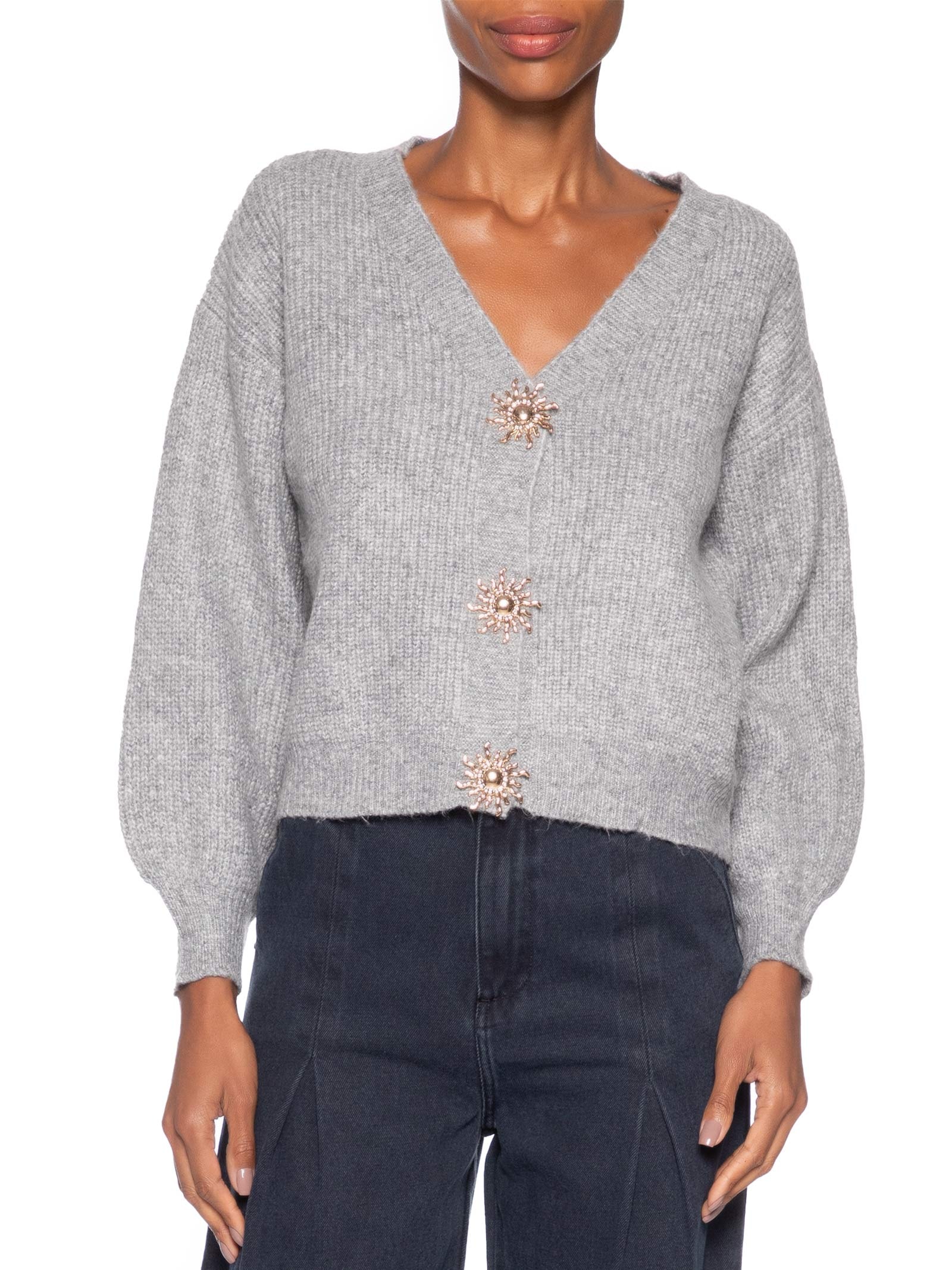 Cardigan Feminino Solar – Cinza Market 33
