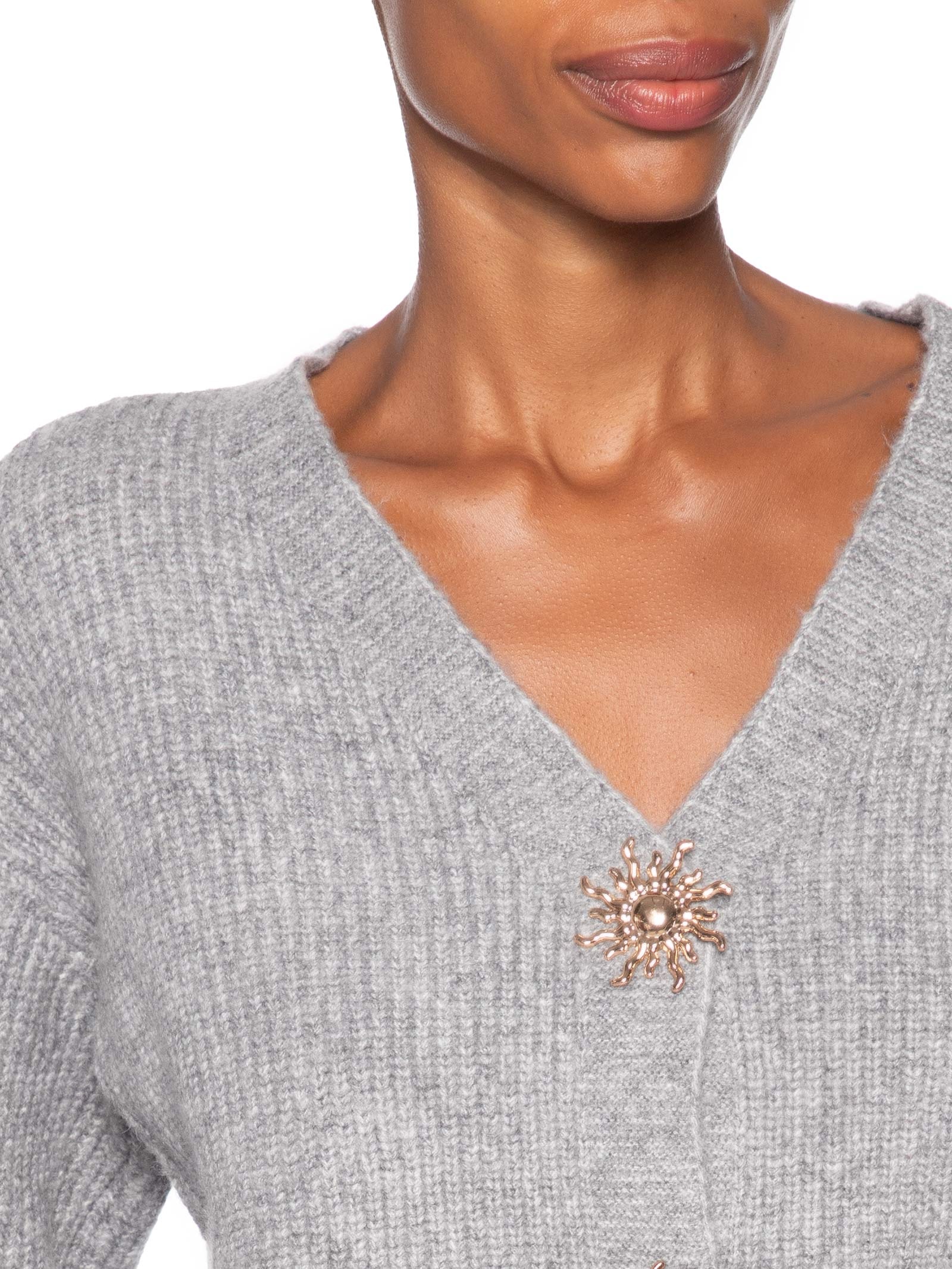 Cardigan Feminino Solar – Cinza Market 33