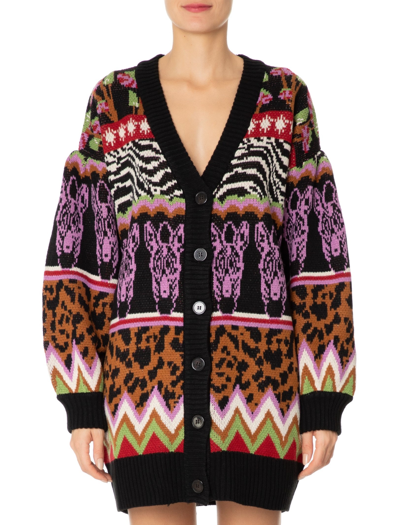 Cardigan Feminino Tricot Ainika Serlvática - Farm - Preto