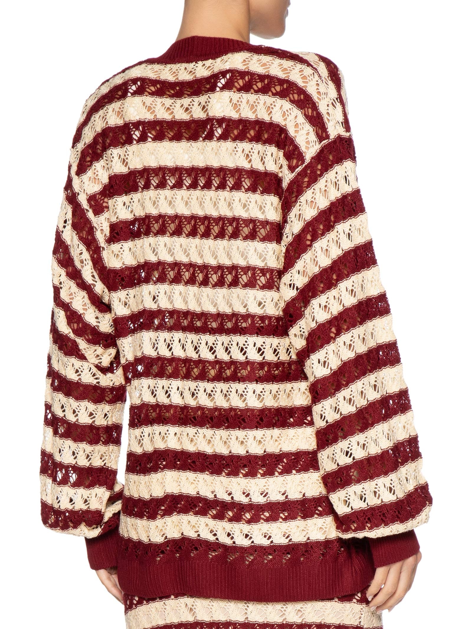 Cardigan Feminino Tricot Bicolor – Vermelho Dress To