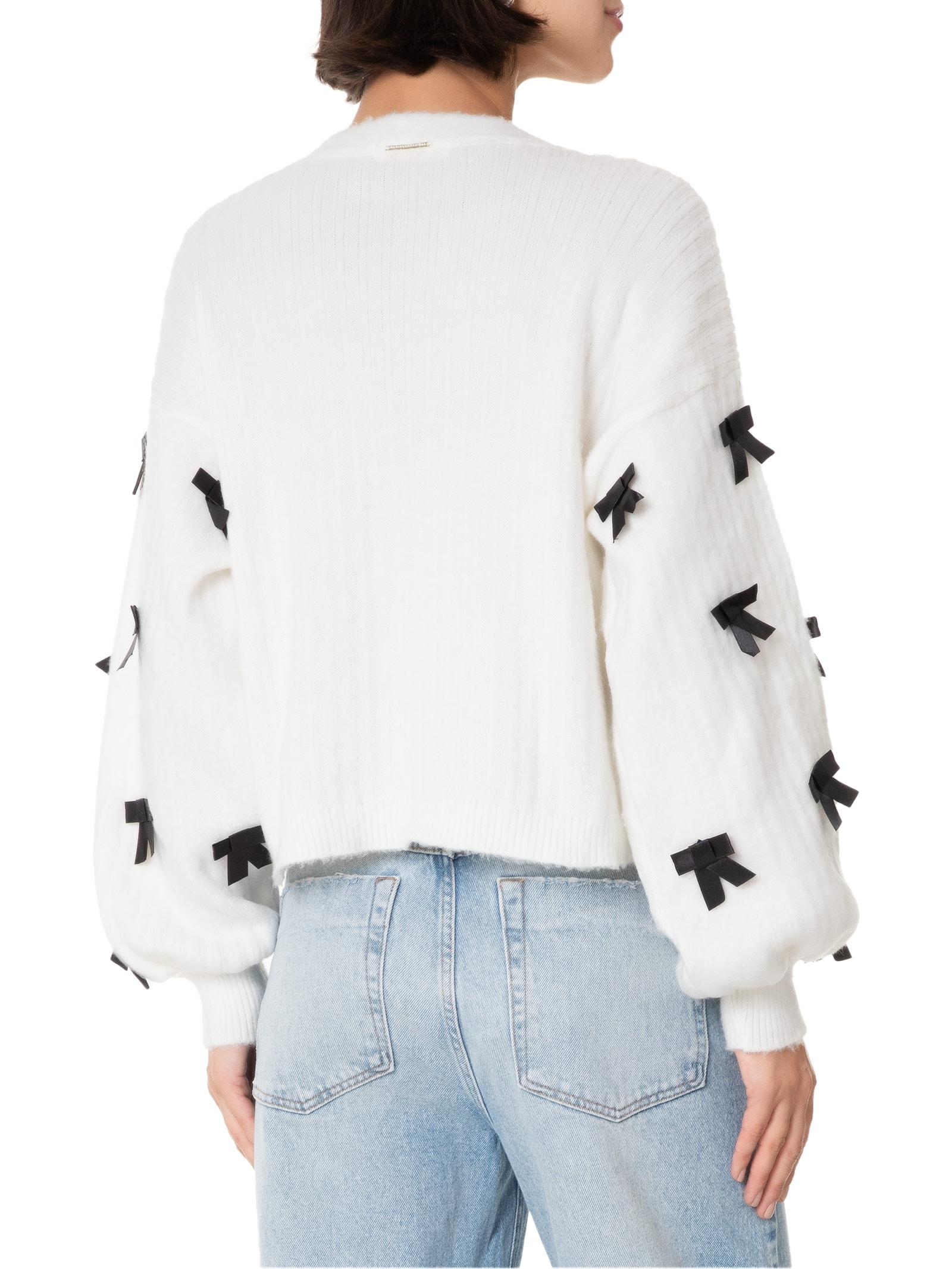 Cardigan Feminino Tricot Com Botões Branco My Favorite Things