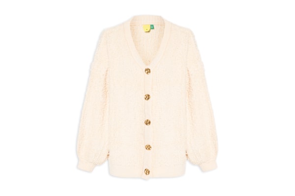 Cardigan Feminino Tricot Longo - Bege