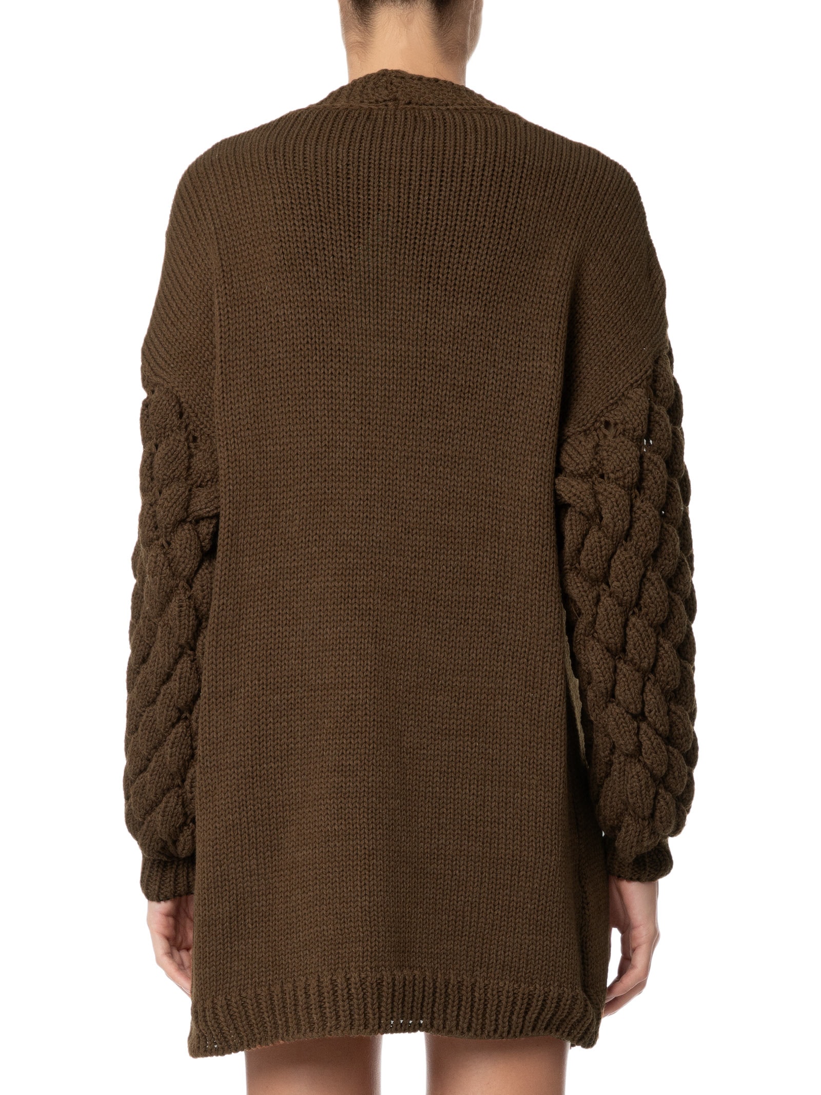 Market 33 - Cardigan Feminino Tricot - Marrom