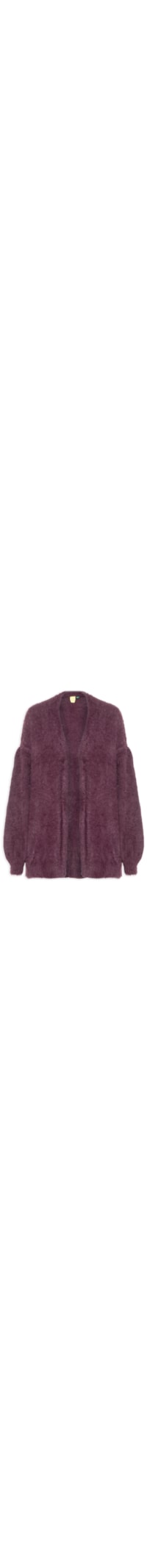 Cardigan Feminino Tricot Pelinho - Vinho