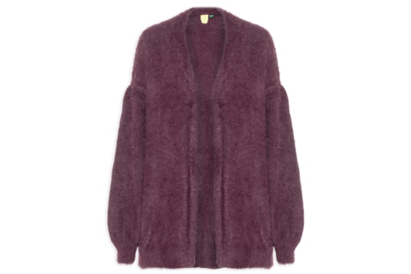 Cardigan Feminino  Tricot Pelinho – Vermelho