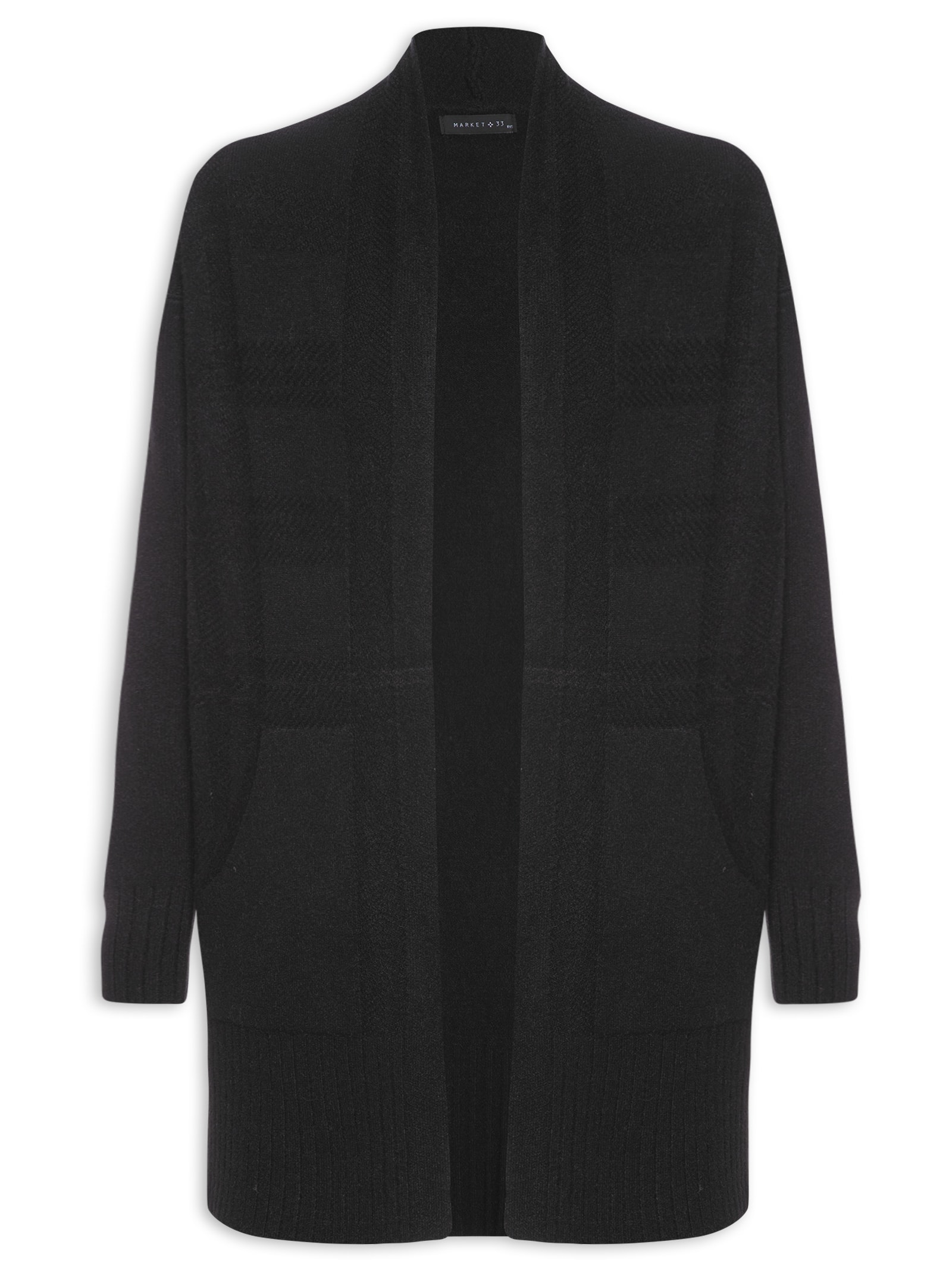 ÉPINE PARIS bijou cardigan black Black cotton cardigan with zipper – Eden Park