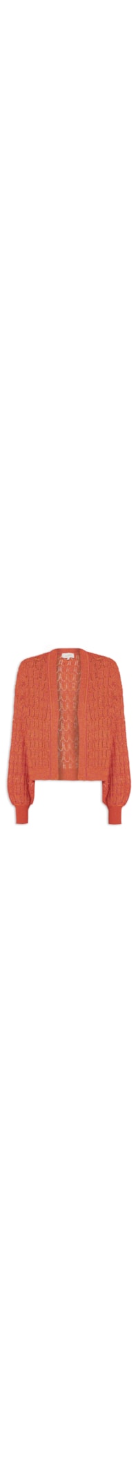 Cardigan Feminino Tricot Sunset - Laranja