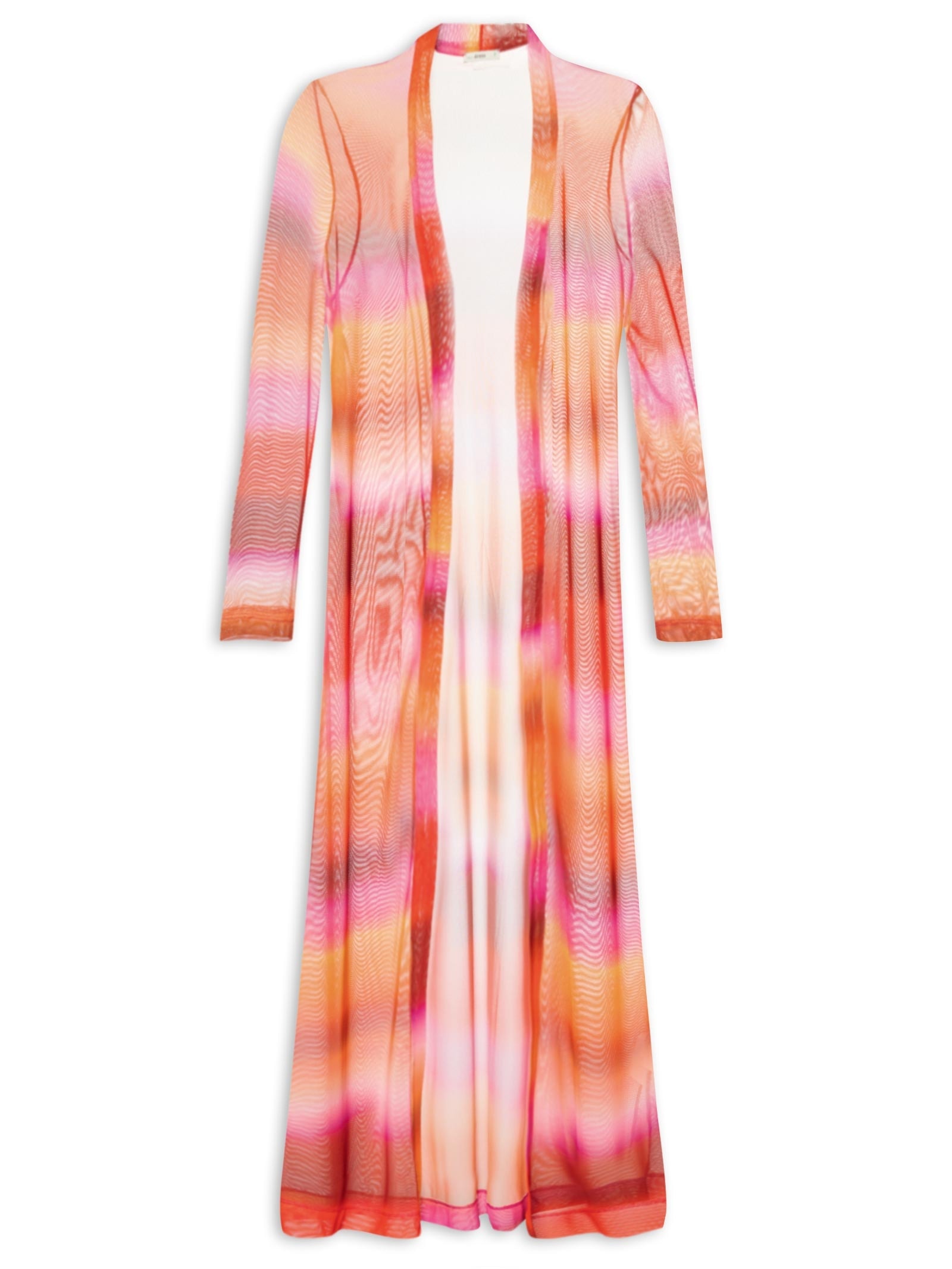 Cardigan Feminino Tule Estampa Tarde Rosa  Dress To