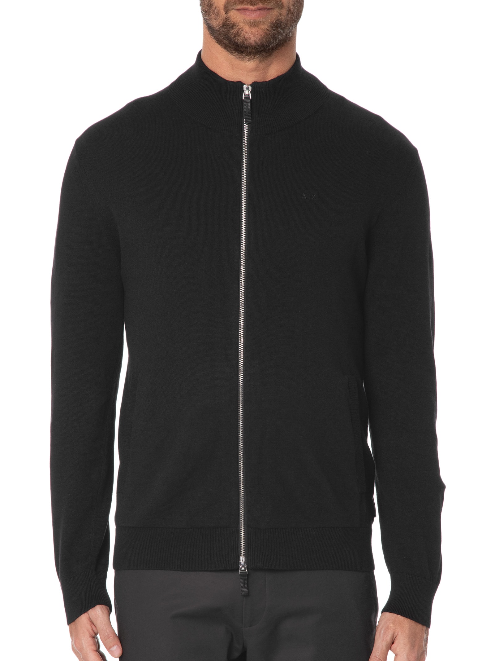 Cardigan Masculino Liso - Preto - Armani Exchange