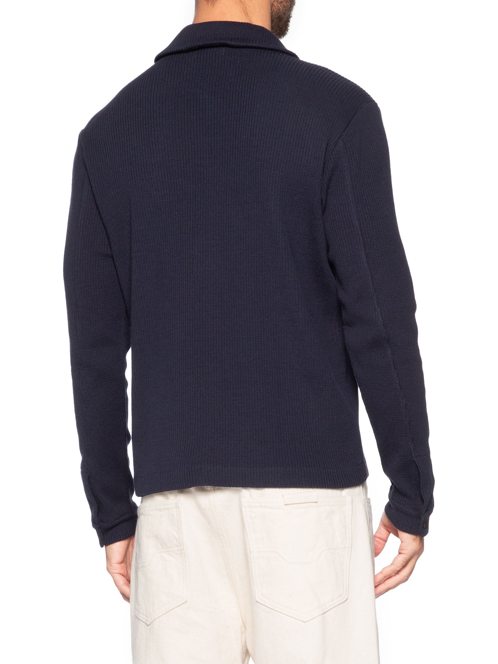 Cardigan Shirt Masculino Tricot Andorra Azul Austral
