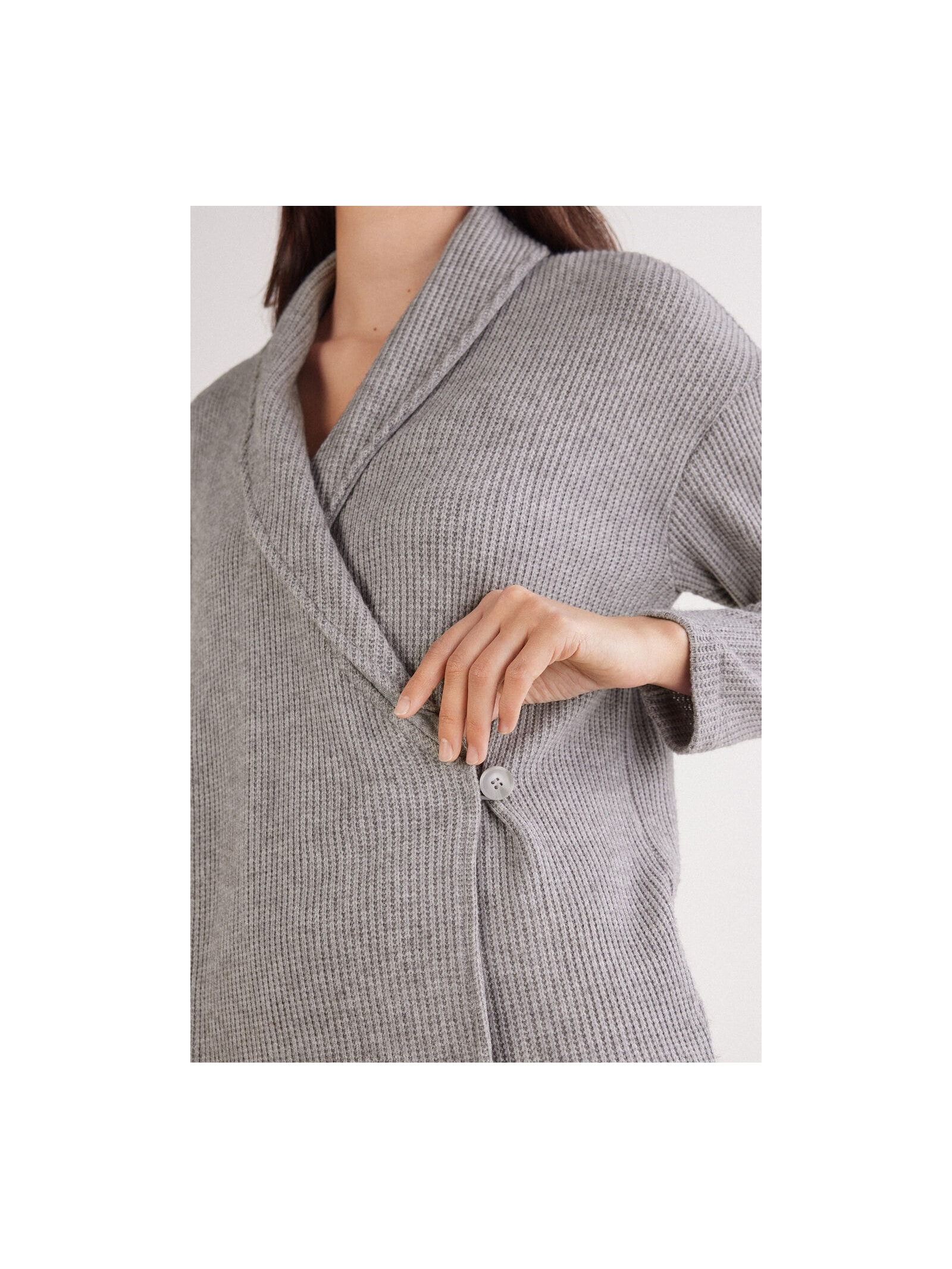 Cardigan Soft Tricot Cinza Intimissimi