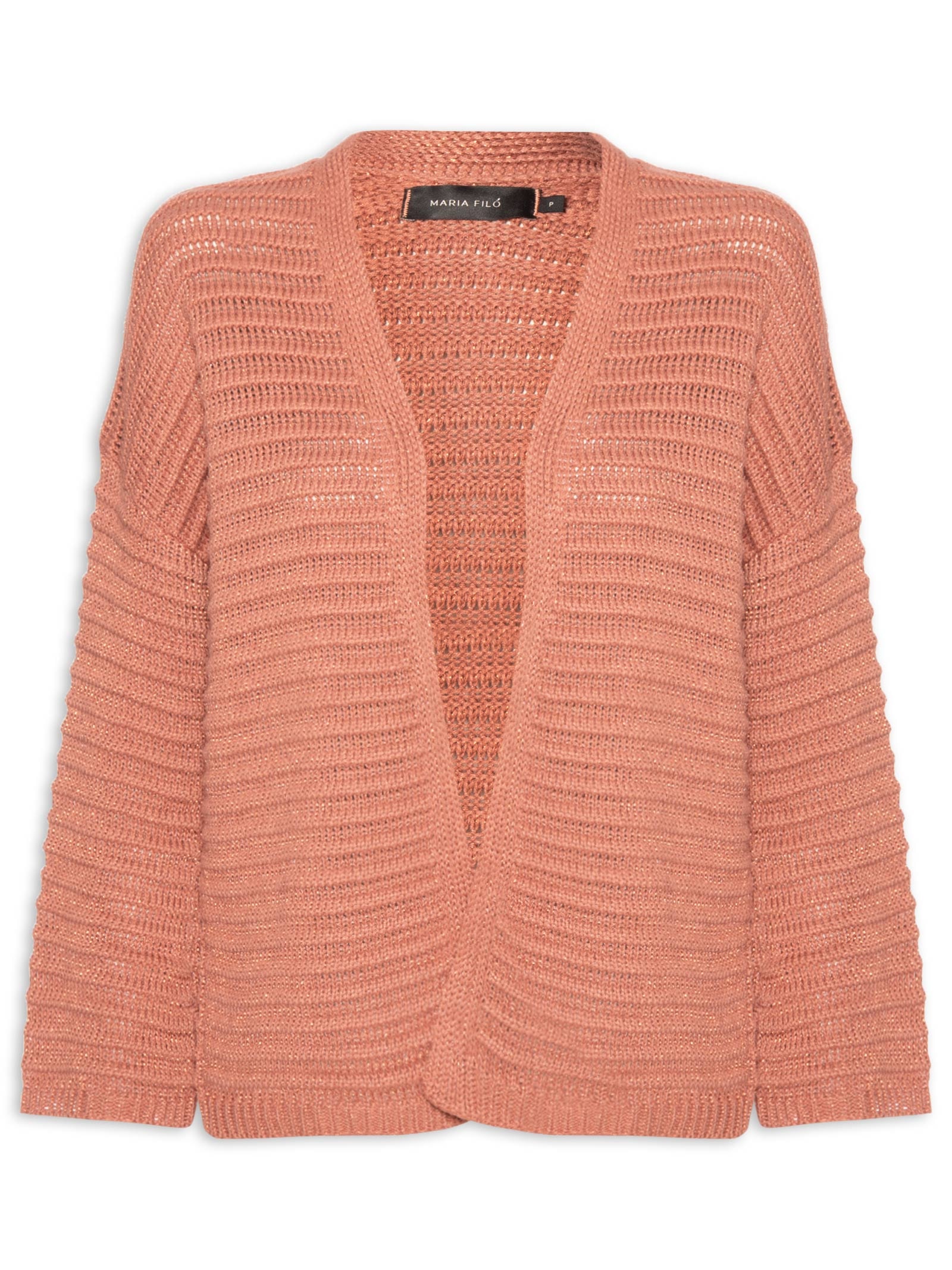 Cardigan Tricot Feminino Amplo Rosa Maria Filó