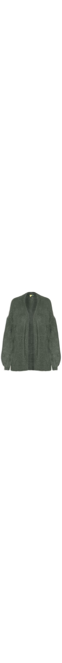 Cardigan Tricot Pelinho Feminino – Verde
