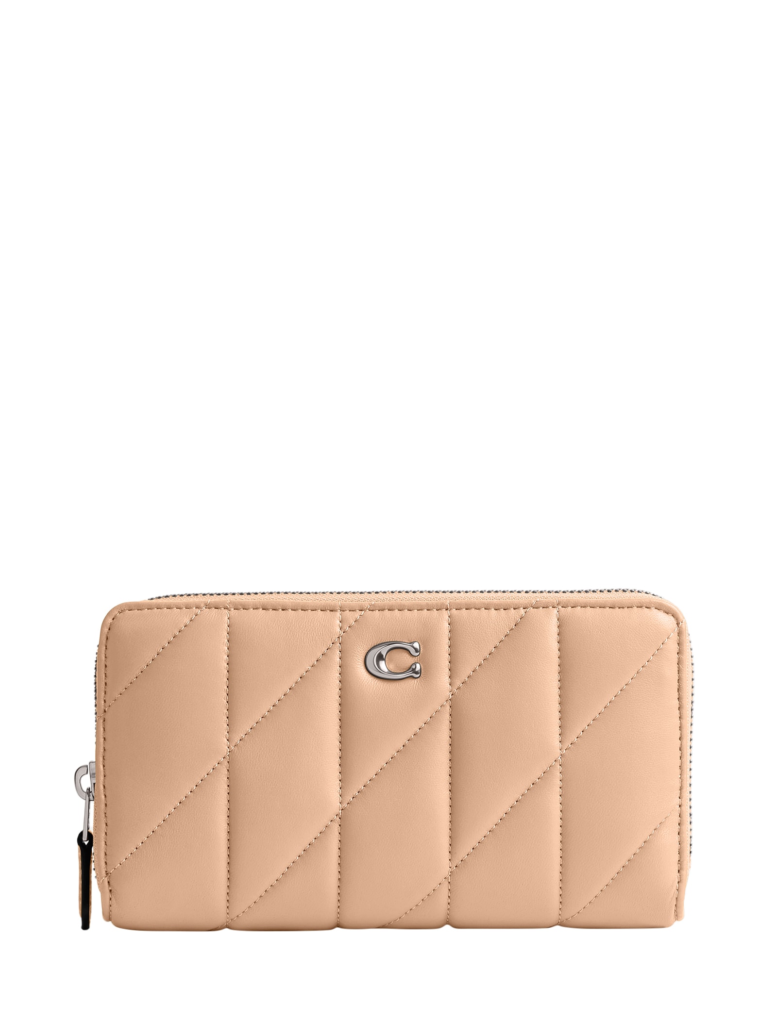 Coach - Carteira Feminina Accordion Zip Withe Pillow Quilt - Bege