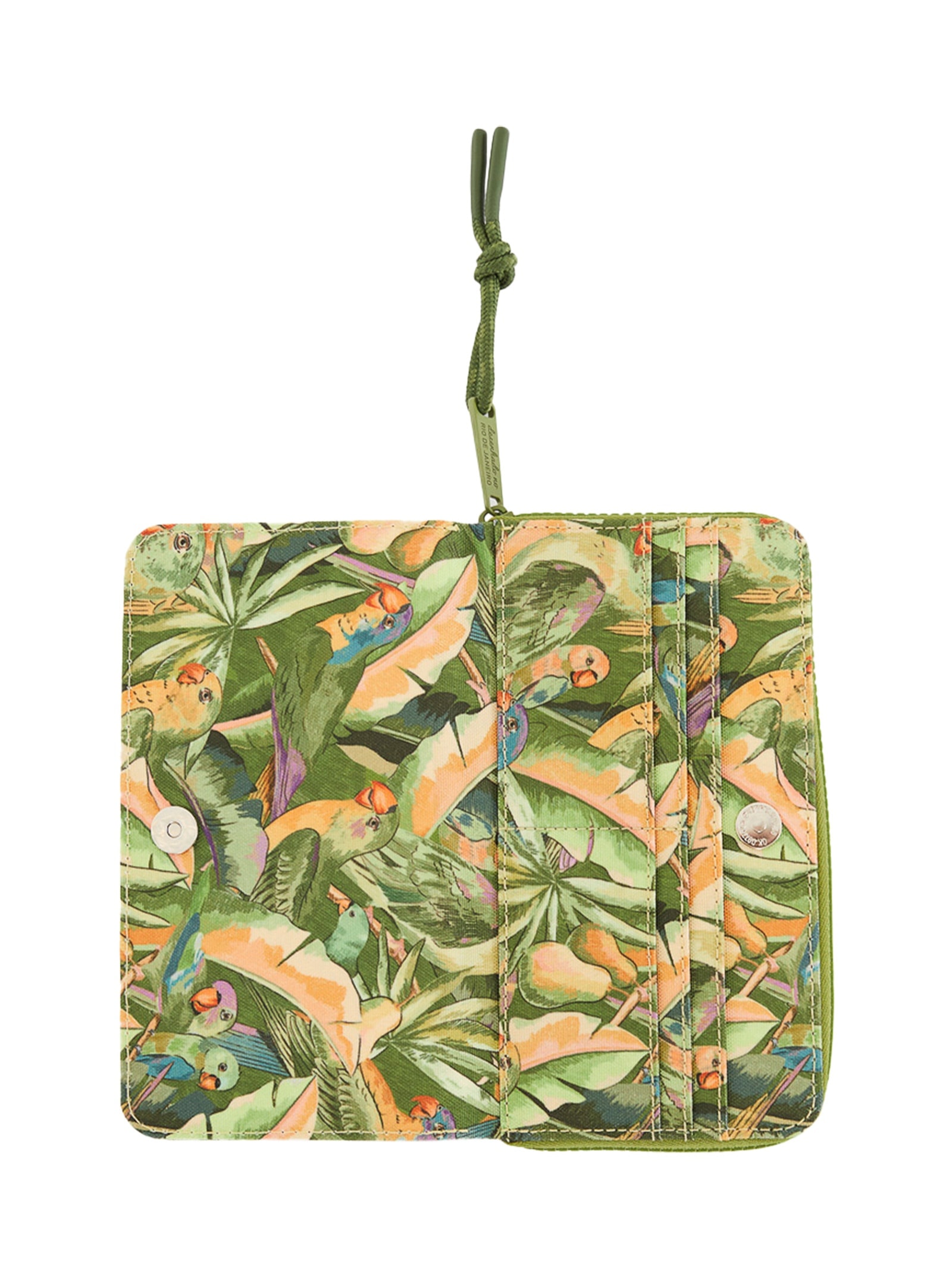Carteira Feminina Astral Floresta Dos Pássaros Verde Farm Etc