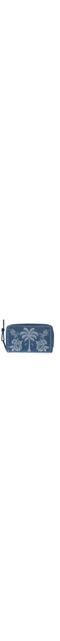 Carteira Feminina Astral Tapeçaria Tropical Lenço - Azul
